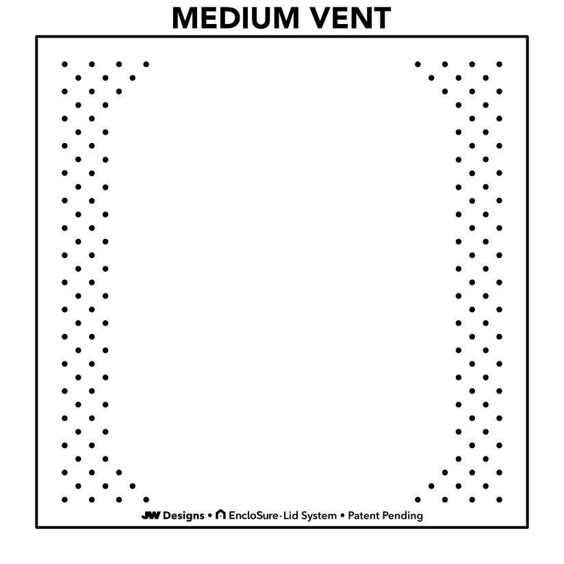 EncloSure™ Enclosure Lid System – For Use On Zoo Med Creatures™ 12″ × 12″