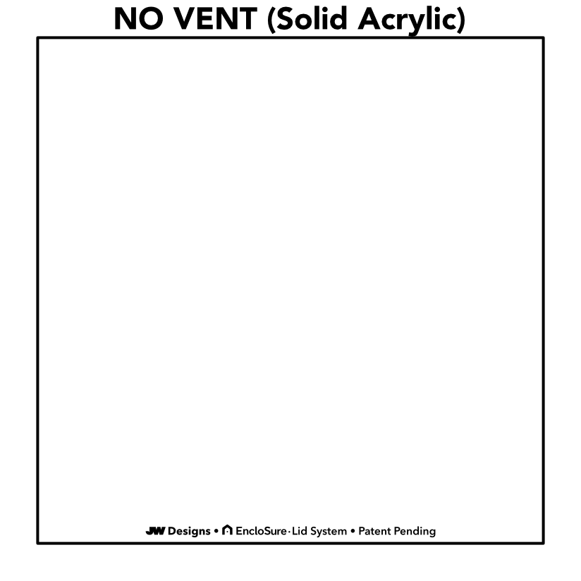 EncloSure™ Enclosure Lid System – For Use On Zoo Med Creatures™ 12″ × 12″
