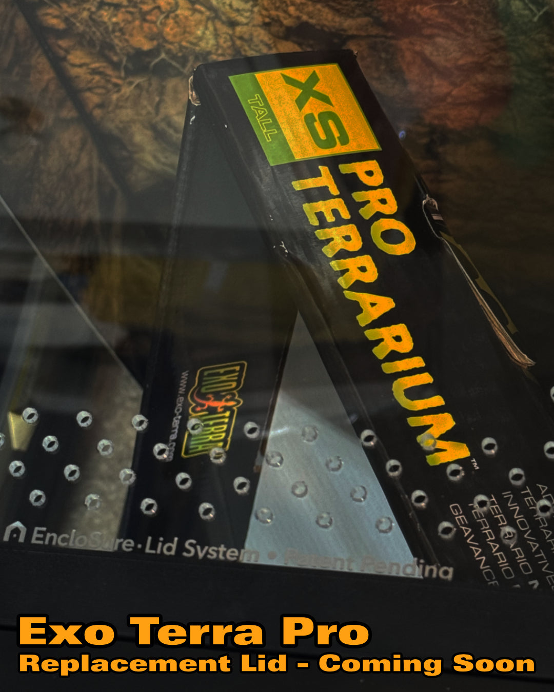 EncloSure™ Enclosure Lid System – For Use On Exo Terra PRO – 12″ × 12″